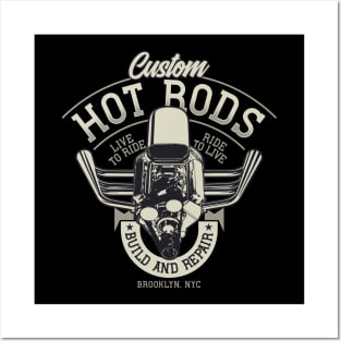 Custom Hot Rods Brooklyn Posters and Art